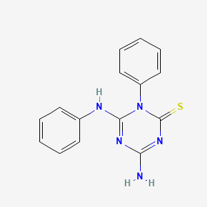 4-Amino-6-anilino-1-phenyl-1,3,5-triazine-2(1H)-thione