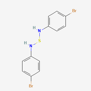 molecular formula C12H10Br2N2S B14711520 N,N'-Sulfanediylbis(4-bromoaniline) CAS No. 13616-64-3