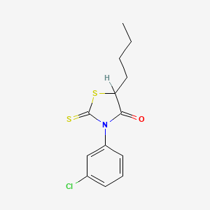 5-Butyl-3-(m-chlorophenyl)rhodanine