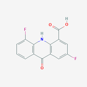 molecular formula C14H7F2NO3 B1471155 2,5-Difluoro-9-oxo-9,10-dihydroacridine-4-carboxylic acid CAS No. 1797691-14-5
