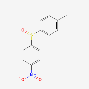 molecular formula C13H11NO3S B14711572 Benzene, 1-methyl-4-[(4-nitrophenyl)sulfinyl]- CAS No. 22865-49-2