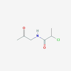 molecular formula C6H10ClNO2 B1471162 2-chloro-N-(2-oxopropyl)propanamide CAS No. 1461708-06-4