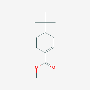 molecular formula C12H20O2 B14711624 4-Tert-butyl-cyclohexene-1-carboxylic acid methyl ester CAS No. 22173-19-9