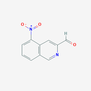 molecular formula C10H6N2O3 B1471166 5-Nitroisoquinoline-3-carbaldehyde CAS No. 102312-47-0