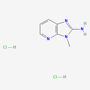 molecular formula C7H10Cl2N4 B1471171 3-甲基-3H-咪唑并[4,5-b]吡啶-2-胺二盐酸盐 CAS No. 1803606-34-9