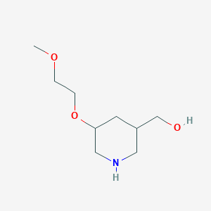 molecular formula C9H19NO3 B1471173 [5-(2-甲氧基乙氧基)哌啶-3-基]甲醇 CAS No. 1803596-61-3