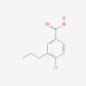 molecular formula C10H11ClO2 B1471175 4-Chloro-3-propylbenzoic acid CAS No. 42044-91-7