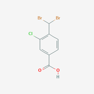molecular formula C8H5Br2ClO2 B1471190 3-Chloro-4-(dibromomethyl)benzoic acid CAS No. 1403326-76-0