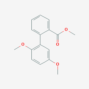 molecular formula C16H16O4 B1471208 Benzoate de méthyle 2-(2,5-diméthoxyphényl) CAS No. 717837-43-9