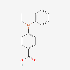 4-[Ethyl(phenyl)arsanyl]benzoic acid