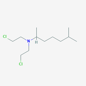 N,N-bis(2-chloroethyl)-6-methylheptan-2-amine