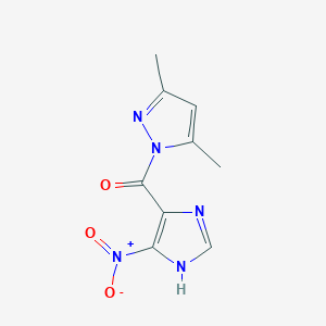 (3,5-Dimethyl-1H-pyrazol-1-yl)(4-nitro-1H-imidazol-5-yl)methanone