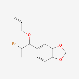 5-[2-Bromo-1-(prop-2-en-1-yloxy)propyl]-1,3-benzodioxole