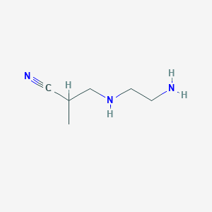 3-[(2-Aminoethyl)amino]-2-methylpropanenitrile