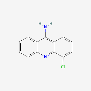 molecular formula C13H9ClN2 B14712211 Acridine, 9-amino-4-chloro- CAS No. 23250-40-0