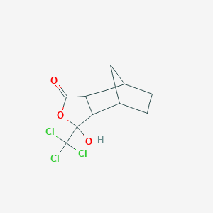 3-Hydroxy-3-(trichloromethyl)hexahydro-4,7-methano-2-benzofuran-1(3h)-one