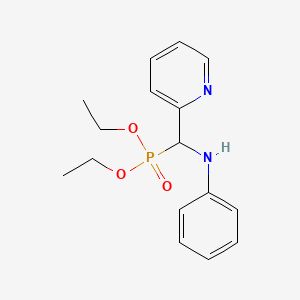 Phosphonic acid, [(phenylamino)-2-pyridinylmethyl]-, diethyl ester