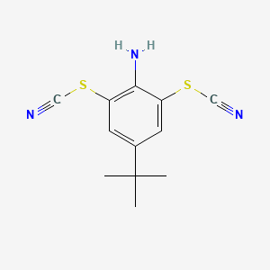 molecular formula C12H13N3S2 B1471226 4-tert-Butyl-2,6-bis-thiocyanato-phenylamine CAS No. 1421312-04-0