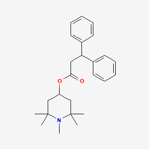 molecular formula C25H33NO2 B14712268 (1,2,2,6,6-pentamethylpiperidin-4-yl) 3,3-diphenylpropanoate CAS No. 20811-87-4