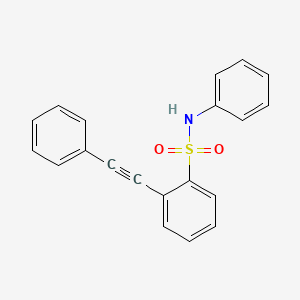 molecular formula C20H15NO2S B14712275 n-Phenyl-2-(phenylethynyl)benzenesulfonamide CAS No. 18963-39-8