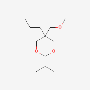 molecular formula C12H24O3 B14712285 cis-2-Isopropyl-5-(methoxymethyl)-5-propyl-1,3-dioxane CAS No. 22645-43-8