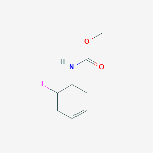 Methyl hydrogen (6-iodocyclohex-3-en-1-yl)carbonimidate