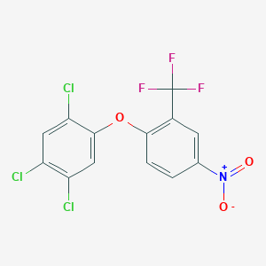 1,2,4-Trichloro-5-[4-nitro-2-(trifluoromethyl)phenoxy]benzene