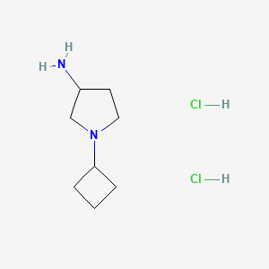 molecular formula C8H18Cl2N2 B1471246 1-环丁基吡咯烷-3-胺二盐酸盐 CAS No. 2098025-84-2