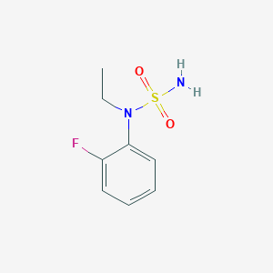 molecular formula C8H11FN2O2S B1471257 N-ethyl-N-(2-fluorophenyl)aminosulfonamide CAS No. 1564560-44-6