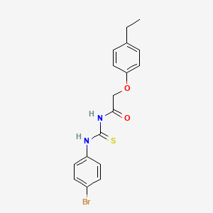 N-[(4-bromophenyl)carbamothioyl]-2-(4-ethylphenoxy)acetamide