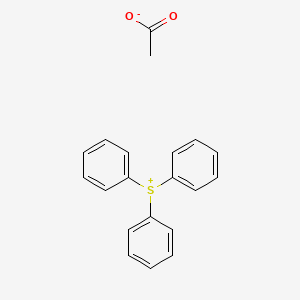 molecular formula C20H18O2S B14712580 Triphenylsulfanium acetate CAS No. 19600-49-8