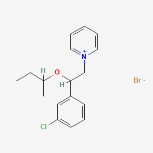 1-(beta-sec-Butoxy-m-chlorophenethyl)pyridinium bromide