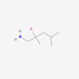 molecular formula C7H16FN B1471277 2-氟-2,4-二甲基戊胺 CAS No. 1566672-23-8