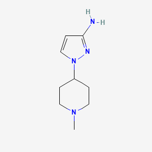 B1471279 1-(1-methylpiperidin-4-yl)-1H-pyrazol-3-amine CAS No. 1246550-66-2
