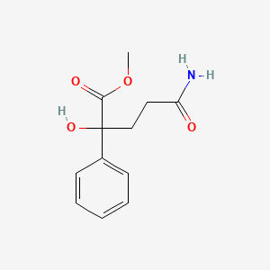 2-Hydroxy-2-phenylglutaramic acid methyl ester