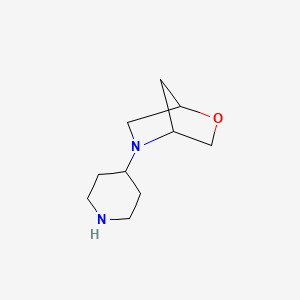 B1471295 5-(Piperidin-4-yl)-2-oxa-5-azabicyclo[2.2.1]heptane CAS No. 1779895-33-8