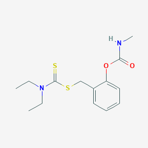 2-{[(Diethylcarbamothioyl)sulfanyl]methyl}phenyl methylcarbamate