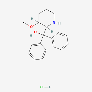 alpha,alpha-Diphenyl-3-methoxy-2-piperidinemethanol hydrochloride