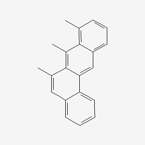 molecular formula C21H18 B14713020 6,7,8-Trimethylbenz(a)anthracene CAS No. 20627-32-1