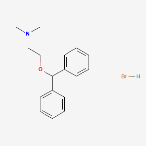 molecular formula C17H22BrNO B14713052 2-benzhydryloxy-N,N-dimethylethanamine;hydrobromide CAS No. 17626-27-6