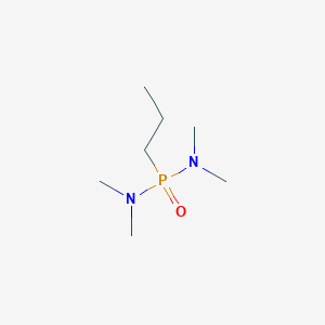 molecular formula C7H19N2OP B14713059 N,N,N',N'-Tetramethyl-P-propylphosphonic diamide CAS No. 14655-70-0