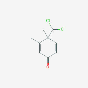 4-Dichloromethyl-3,4-dimethyl-cyclohexa-2,5-dienone