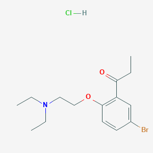 Propiophenone, 5'-bromo-2'-(2-(diethylamino)ethoxy)-, hydrochloride