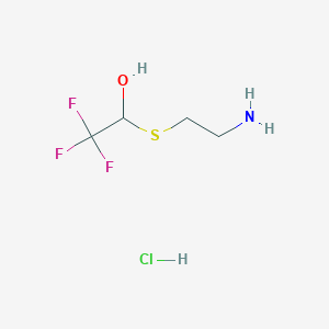 1-(2-Aminoethylthio)-2,2,2-trifluoroethanol hydrochloride