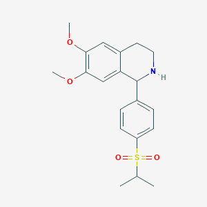 1,2,3,4-Tetrahydro-1-(p-(isopropylsulfonyl)phenyl)-6,7-dimethoxy-isoquinoline