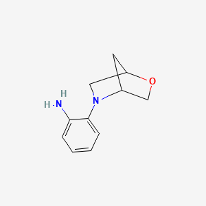 molecular formula C11H14N2O B1471350 2-(2-Oxa-5-azabicyclo[2.2.1]heptan-5-yl)aniline CAS No. 1785226-41-6
