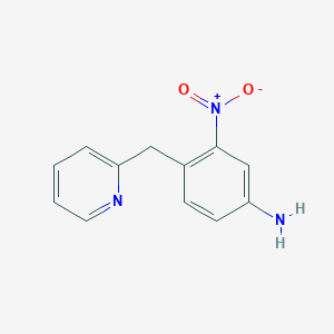 3-Nitro-4-[(pyridin-2-yl)methyl]aniline