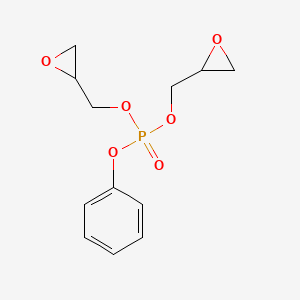 B14713527 Bis[(oxiran-2-yl)methyl] phenyl phosphate CAS No. 18795-32-9