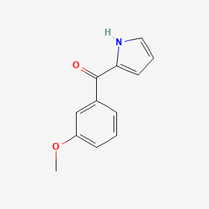 molecular formula C12H11NO2 B14713556 Methanone, (3-methoxyphenyl)-1H-pyrrol-2-yl- CAS No. 13169-69-2