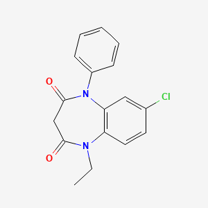 7-Chloro-1-ethyl-5-phenyl-1H-1,5-benzodiazepine-2,4(3H,5H)-dione